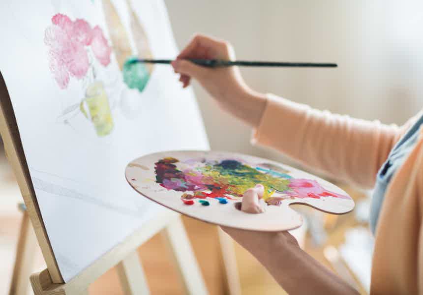 Paint and Sip Experience — Wine & Art Workshops - photo 3