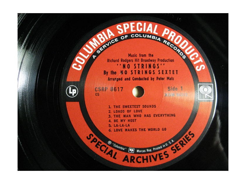No Strings Sextet -  No Strings  Special Archives Series Columbia Special Products CSRP 8617