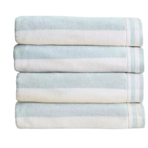 Cotton Cabana Striped 4 Pack Oversized Beach Towels | Target