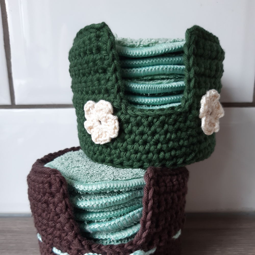 Mandje voor make-up remover pads