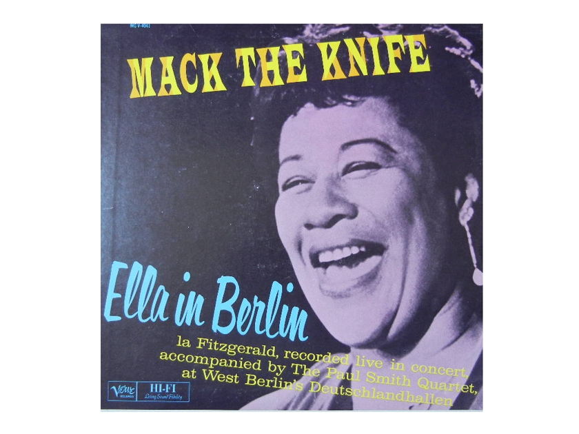 ELLA FITZGERALD - ''MACK THE KNIFE'' Live in Berlin Verve MG V-4041