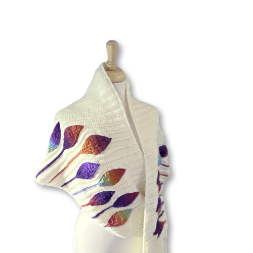 Embossed Natura Shawl Pattern Only