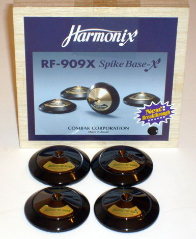 Harmonix RF-909X Spike Base-X Black on Black Set of 4
