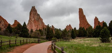 Gold Camp Overlook and Garden of the Gods near Colorado Springs, CO