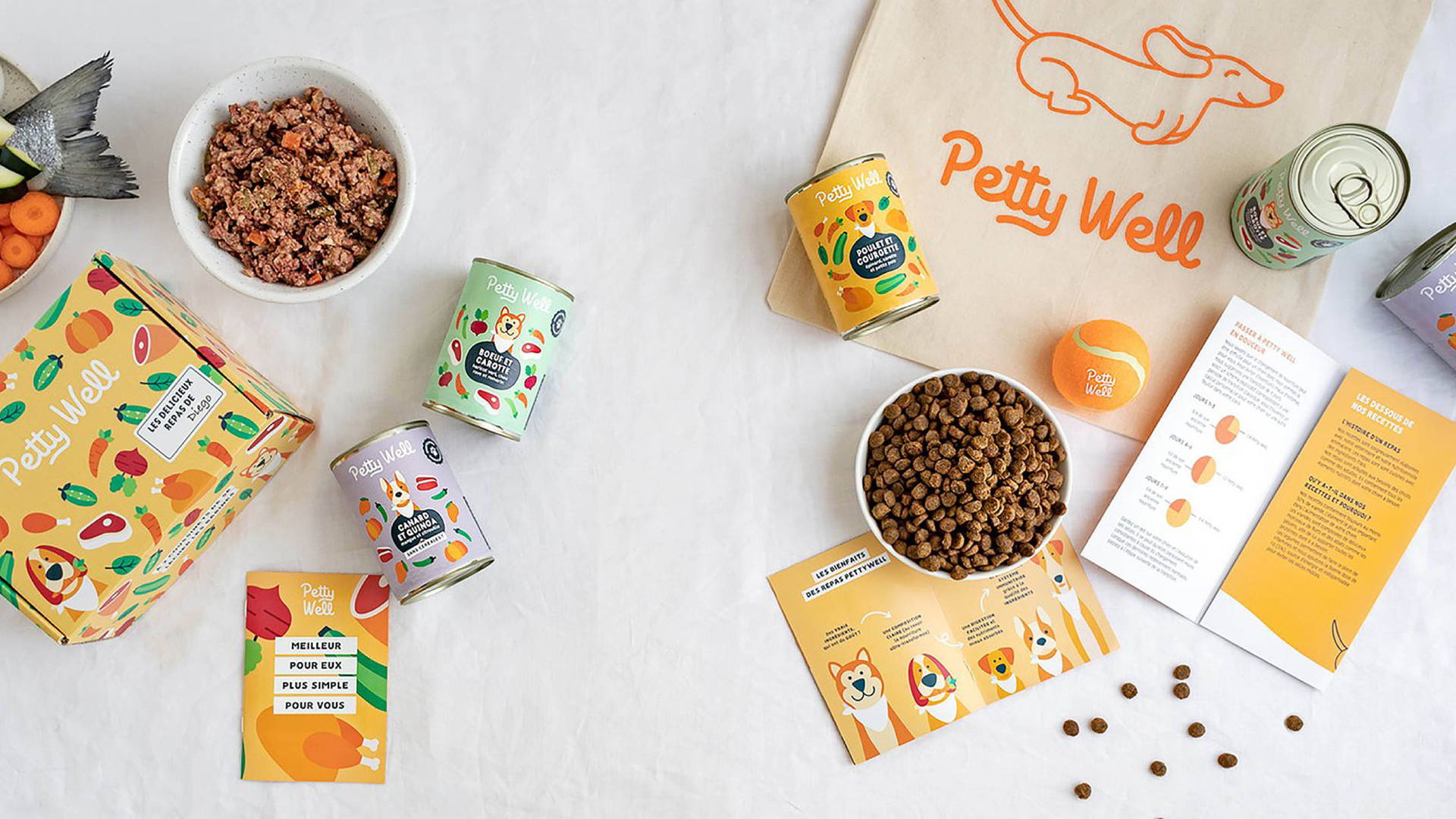Featured image for Adorable Illustrations Dominate Petty Well's Pet Food Packaging