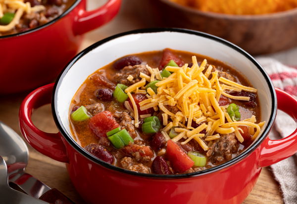 Photo of Loaded Beef Chili Con Carne with Biscuits (Heat N' Serve)