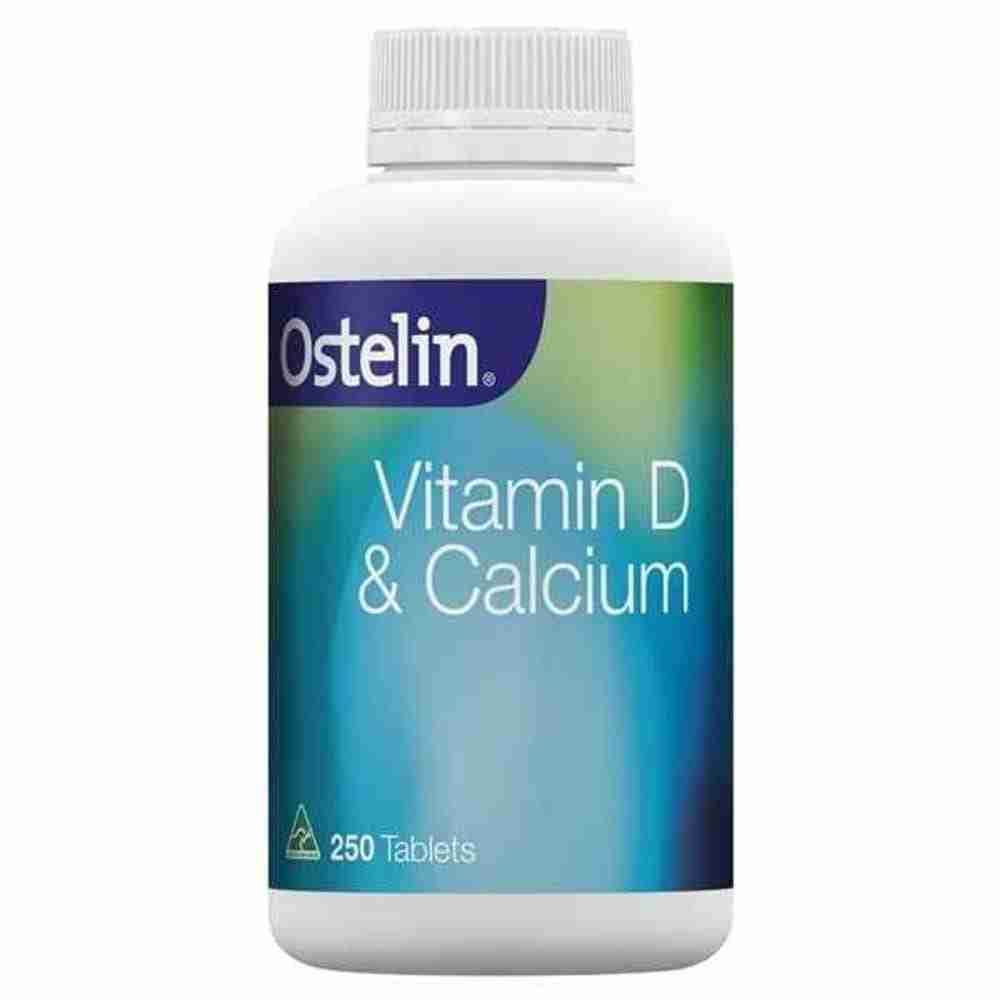 Ostelin Calcium And Vitamin D3 - Supports Bone Strength - Maintains Muscle Strength And Healthy Immune System, 250 Tablets