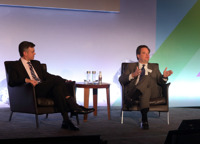 Brian O'Donnell - left - with Wiedman: The approach to the business reflects an entrepreneurial DNA and focus.