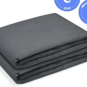 Percale Fitted Sheet - Riley - Charcoal - Queen