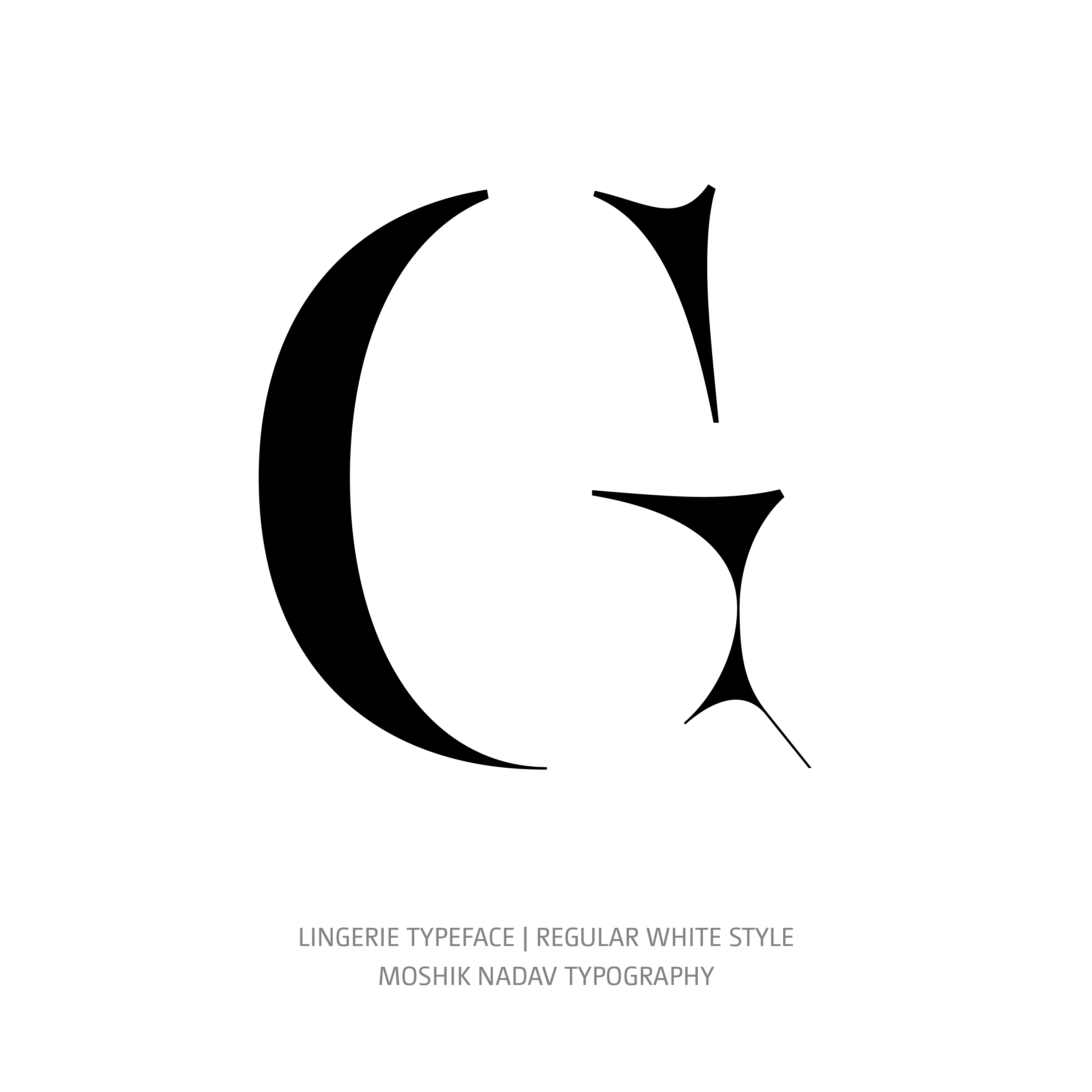 Lingerie Typeface Regular White G