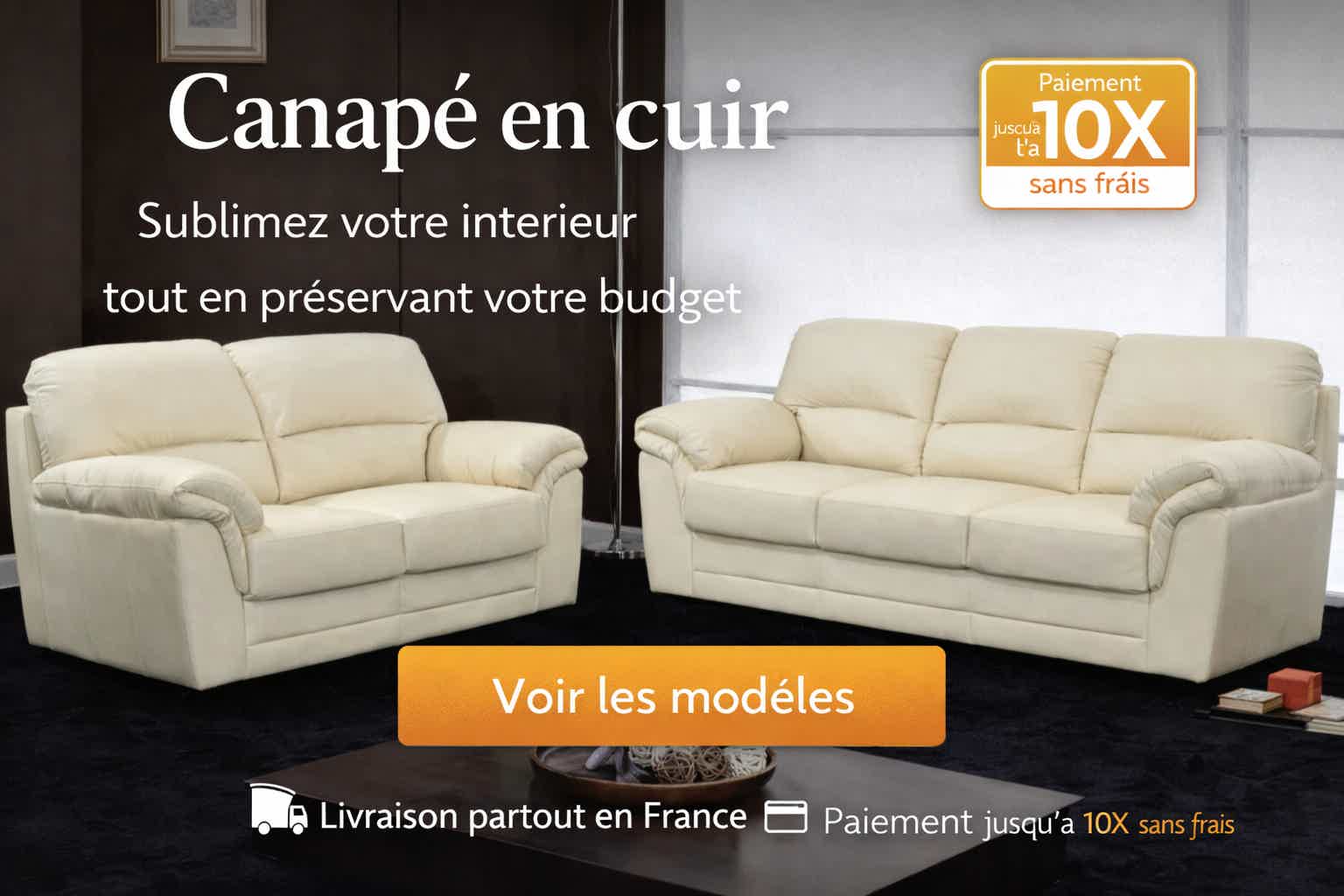 Canapé cuir Tanzania