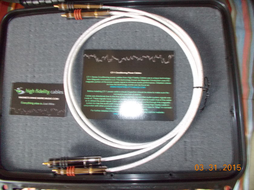 High Fidelity Cables CT-1E  1m RCA Pair Interconnects