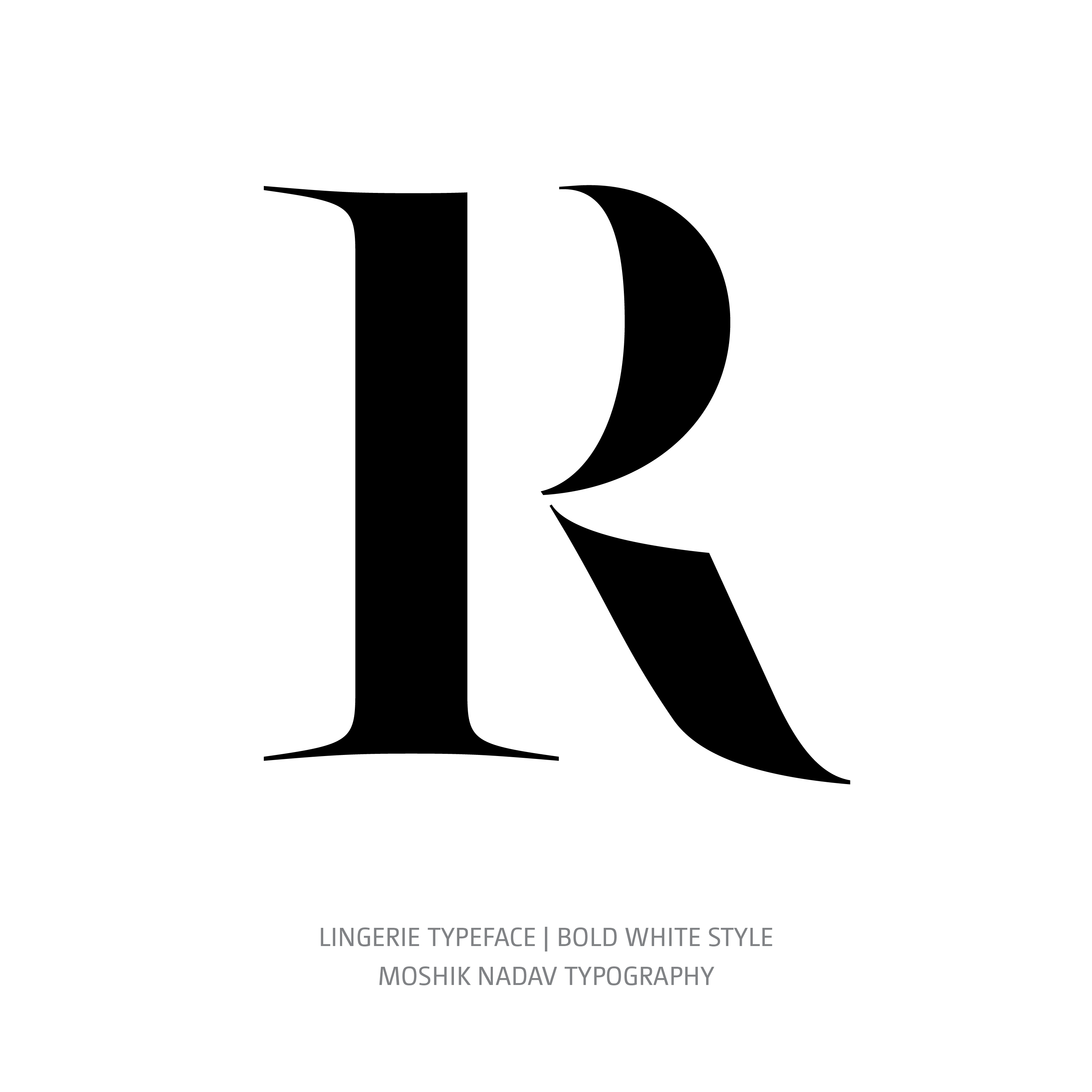 Lingerie Typeface Bold White R