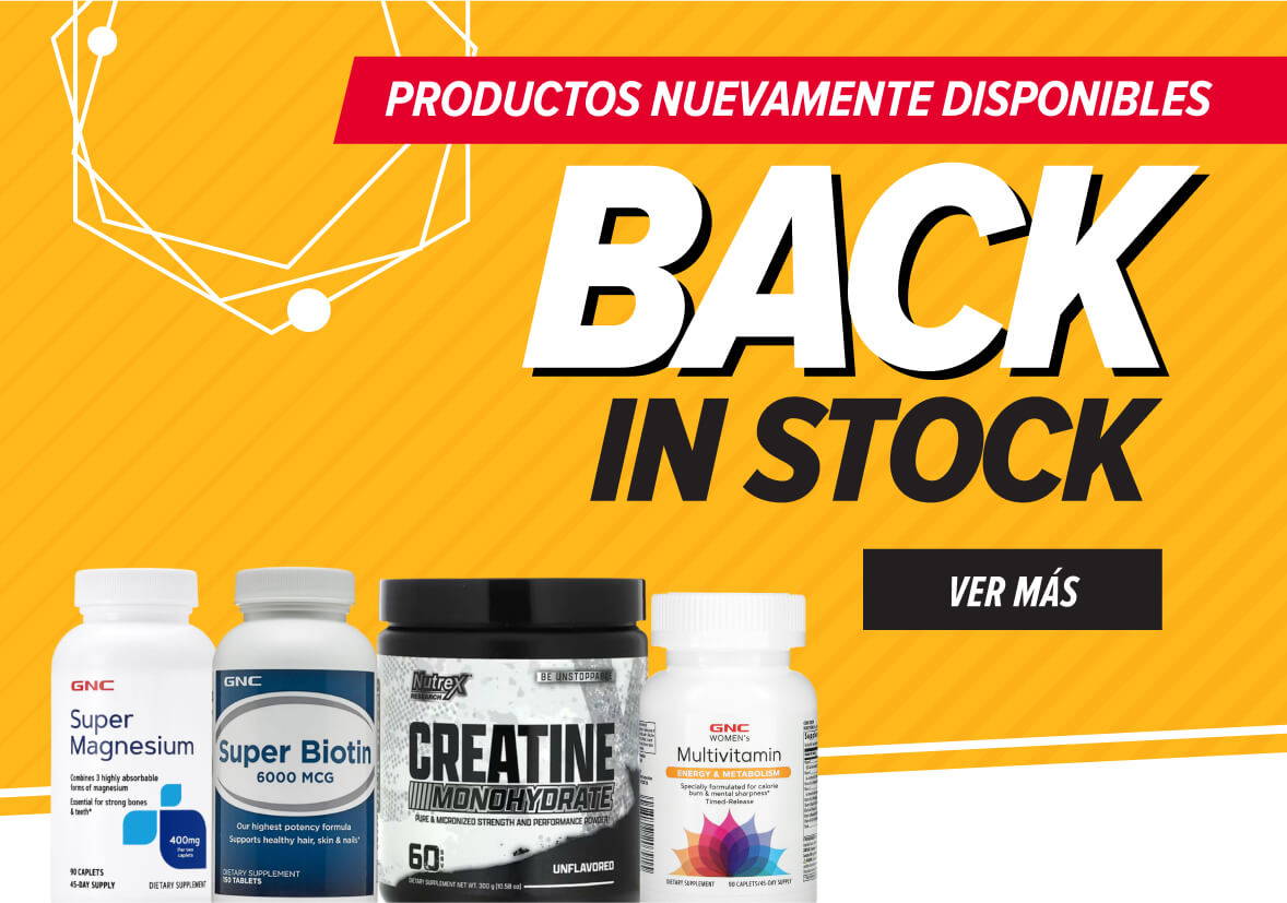 Productos de nuevo en stock