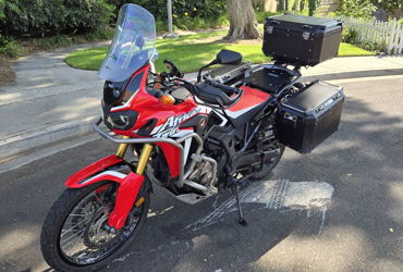 2017 HONDA AFRICA TWIN DCT motorcycle for rent near Irvine, CA