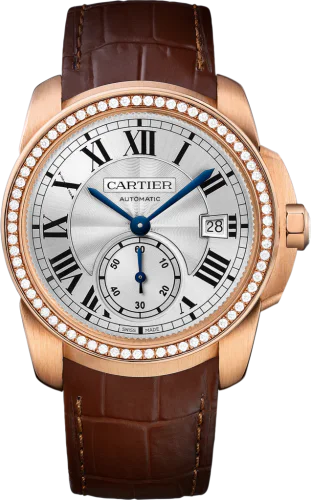 Calibre de Cartier 38 Pink Gold / Silver / Diamond