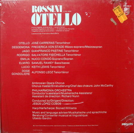 ★Sealed★ Philips / CARRERAS-COBOS, - Puccini Othello, 3...