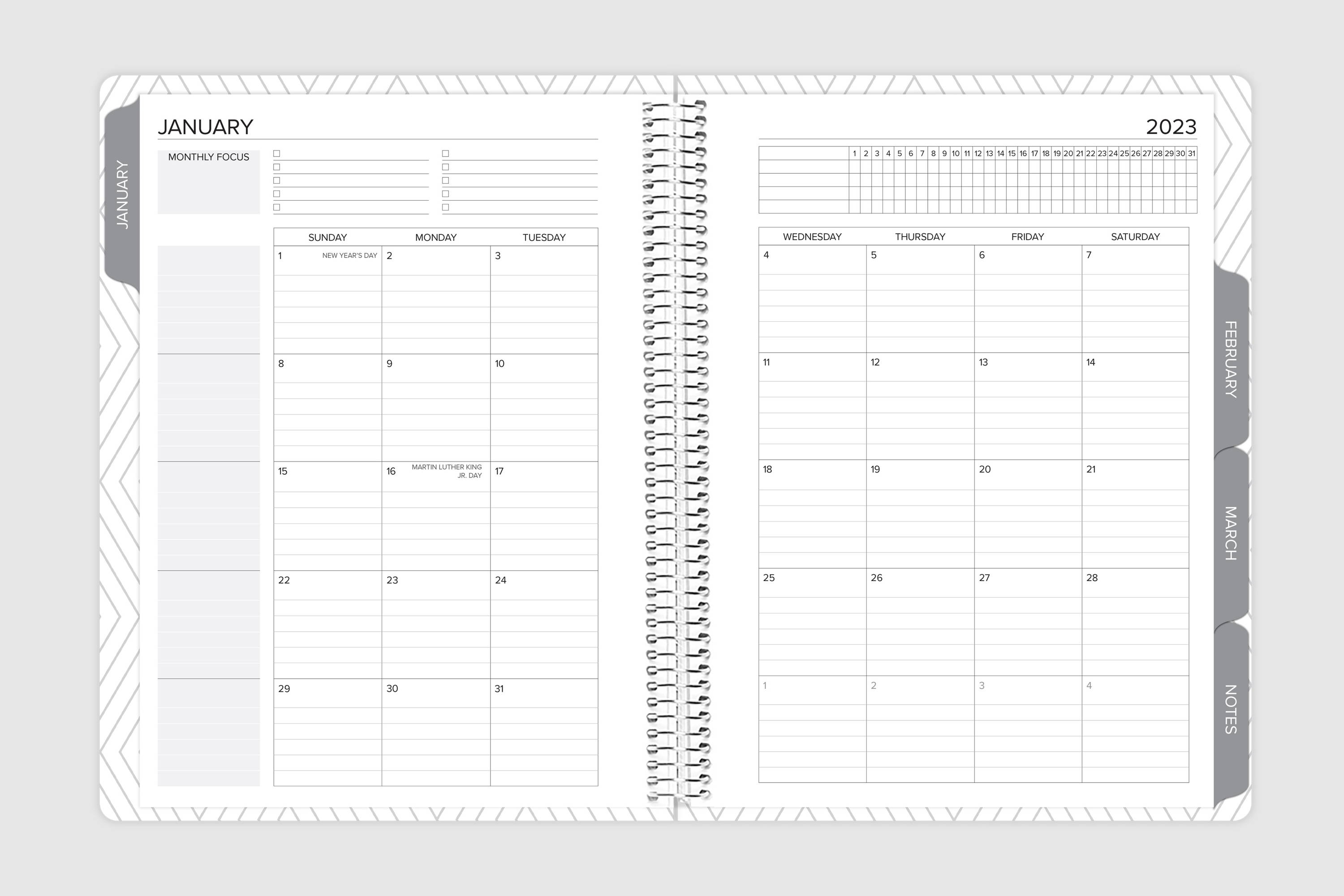 monthly planner layout amplify planner