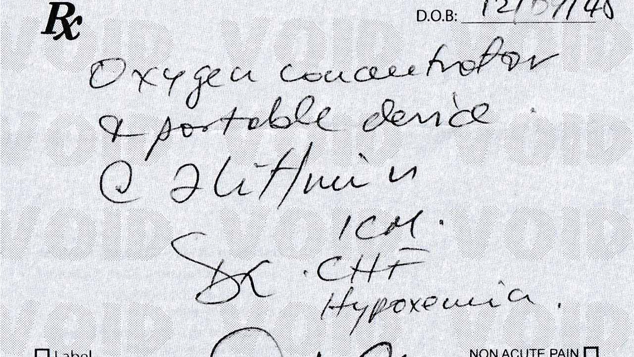 Verordnung einer Sauerstofftherapie