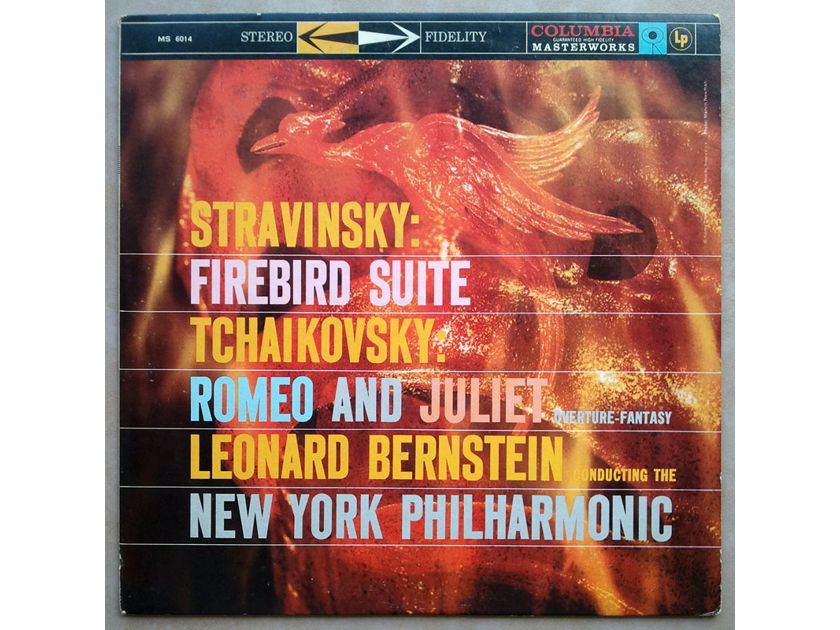 COLUMBIA 2-EYE/Bernstein/STRAVINSKY - Firebird, TCHAIKOVSKY Romeo and Juliet / EX
