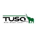 TUSQ Man-Made Ivory Logo with Elephant