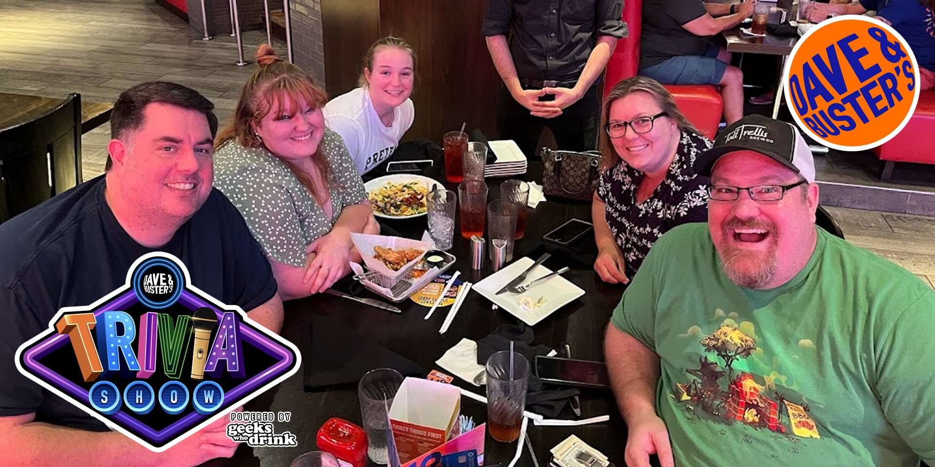 Geeks Who Drink Trivia Night at Dave and Buster's - Austin promotional image