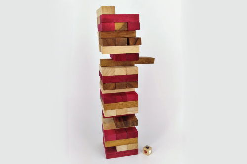 Stacking blocks wood balance game handmade stacking Fun Board Games Kids Ages 4 to Adults