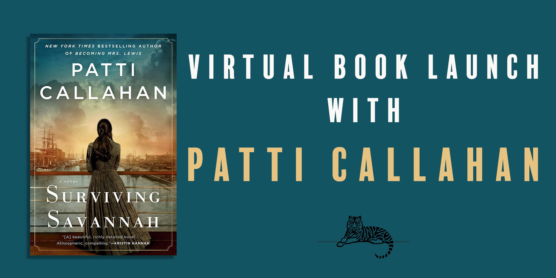 Virtual Book Launch for Patti Callahan Henry's Surviving Savannah promotional image