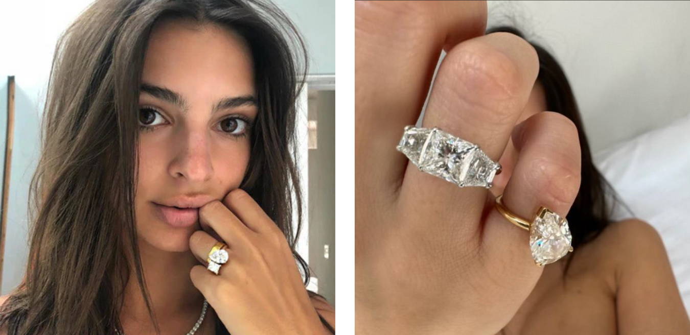 Emrata engagement ring and divorce ring