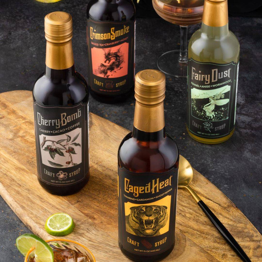 4 flavors of ABSINTHIA BOTTLED SPIRITS - click to shop products