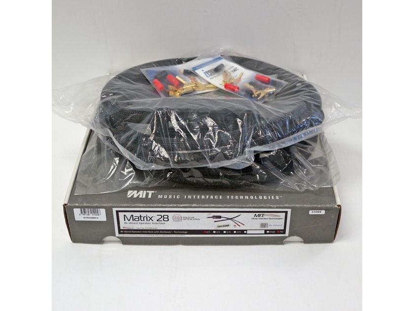 MIT Matrix HD 28 Bi-Wire Speaker Cables, 8ft pair