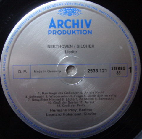 Archiv / HERMANN PREY, - Beethoven Melodies from Sonata...