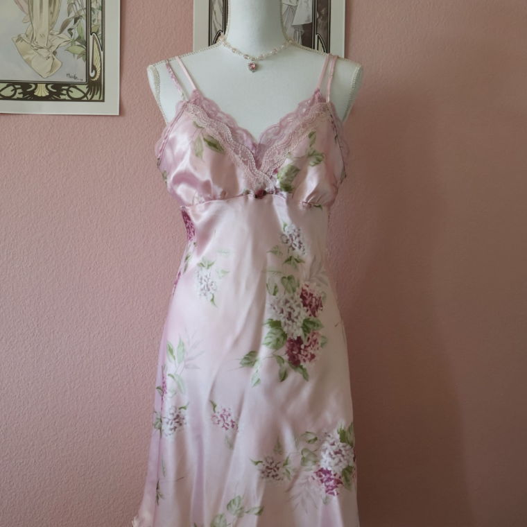 Secret Treasure Floral Slip Dress (Vintage -L)