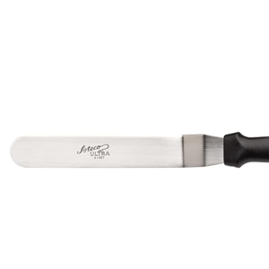 Ateco Ultra Offset Spatula with 7.75 by 1.25-Inch Stainless Steel Blade, Plastic Handle, Dishwasher Safe, 7¾", Silver