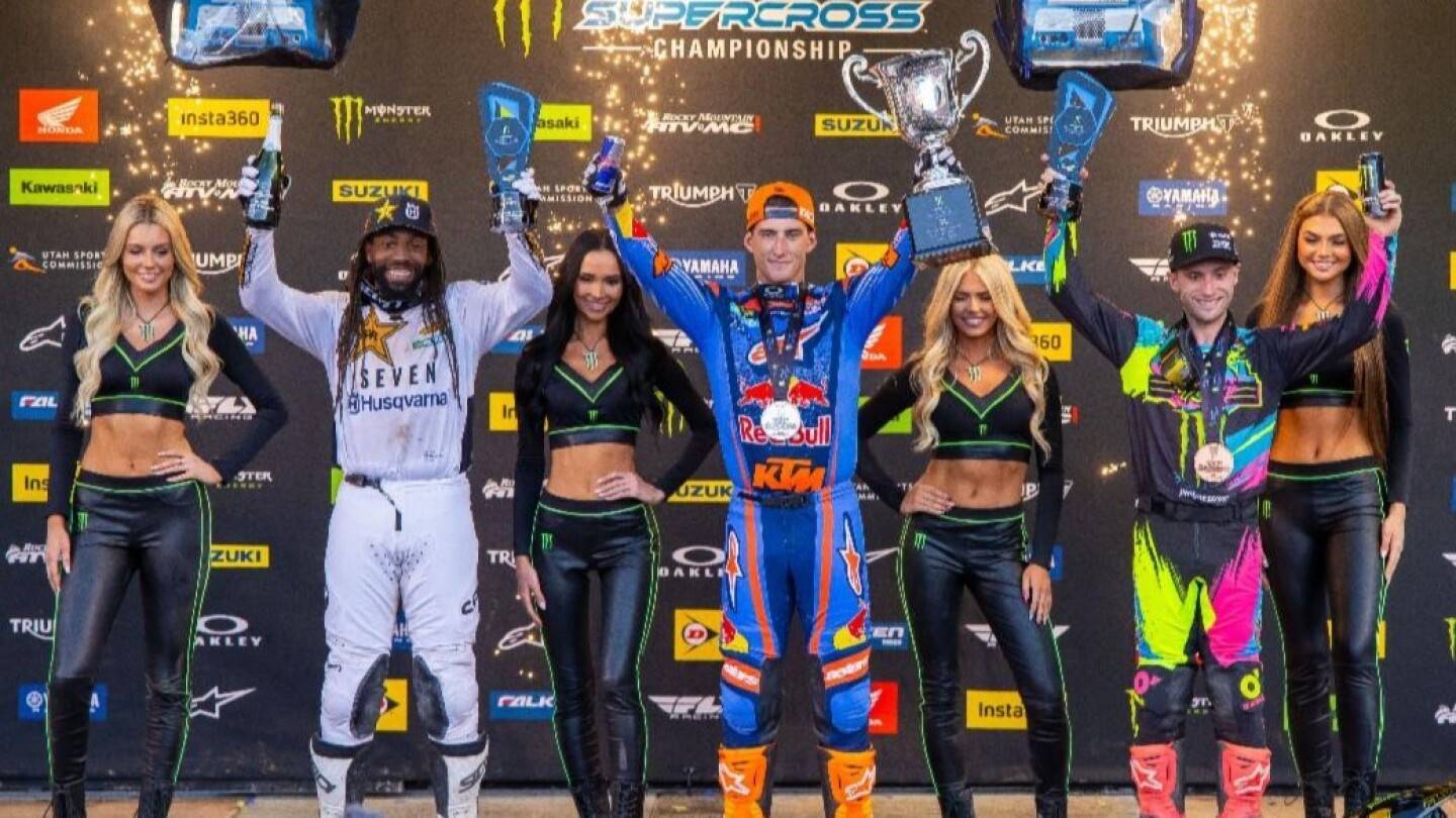 Webb campeon AMA Supercross 450SX 2025.