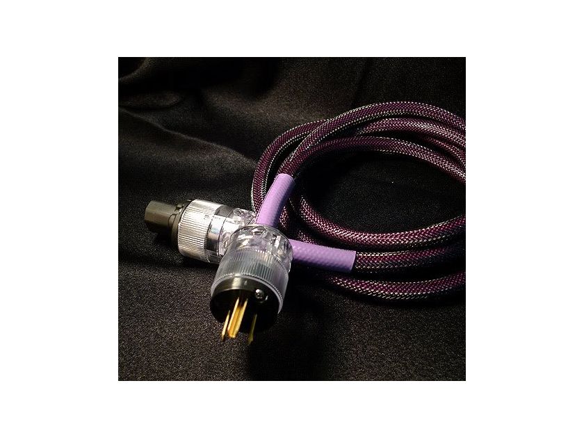 Black Sand Cable Violet ZI MKII  2 Meter (6.65 ft) Power Cable - 10% Off