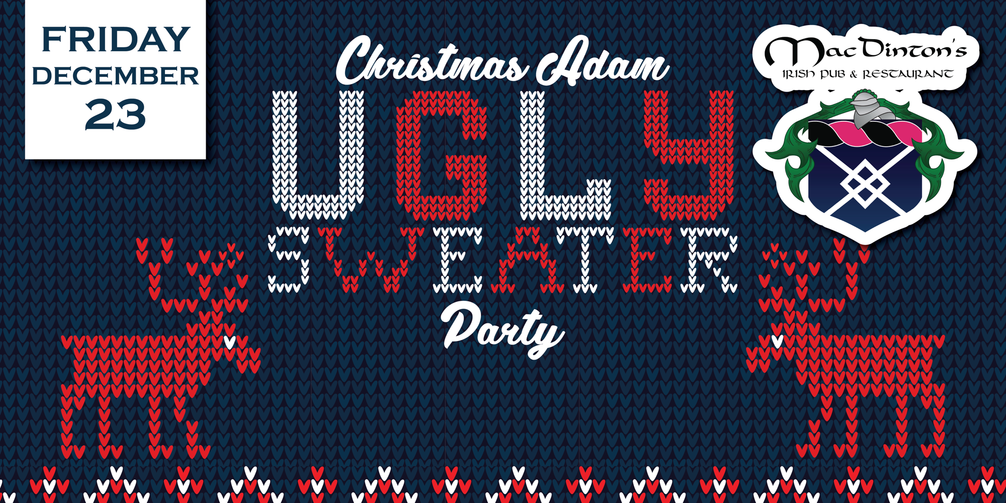 Christmas Adam Ugly Sweater Party! promotional image