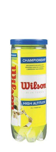 Wilson Sporting Goods Championship High Altitude Tennis Balls vs Wilson