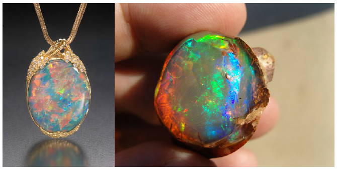 Opal color yves lemay jewelry