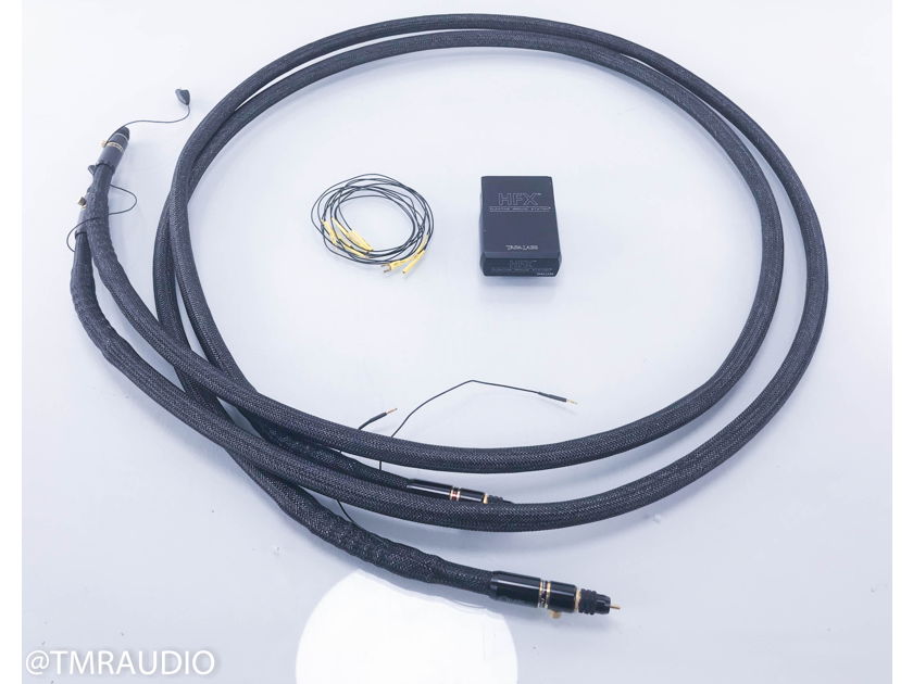 Tara Labs The Zero Gold RCA Cables; 2.5m Pair Interconnects w/ HFX (11892)