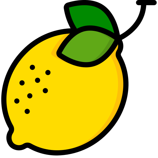Lemon Icon Yellow PNG natural lemon 
