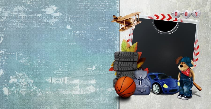 Детская фотокнига для Photoshop - озорник