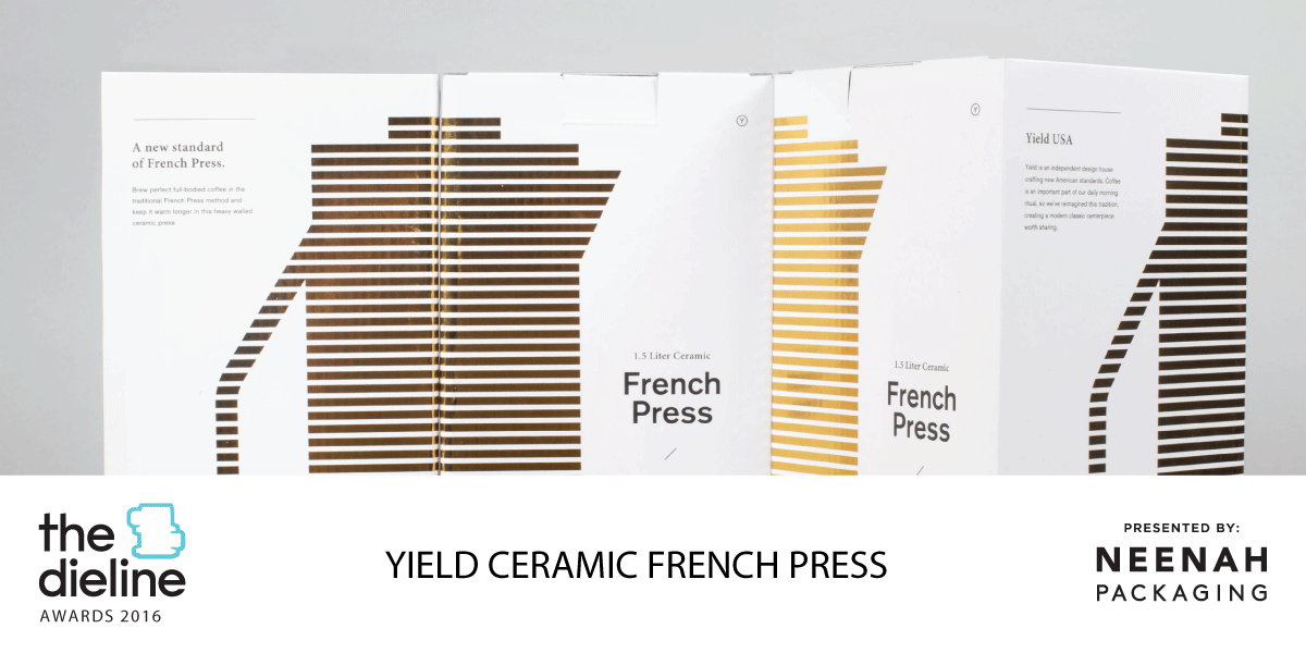 The Dieline Awards 2016 Outstanding Achievements: Yield Ceramic French Press