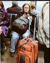 RIABiz reporter Lisa Shidler en route to the conference.