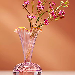 Luna Bud Glass Vase - Lilac