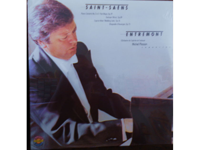 FACTORY SEALED ~ PHILIPPE ENTREMONT ~ SAINT-SAENS ~  - PIANO CONCERTOS ~ MICHAEL PLASSON ~ COLUMBIA M 35162 FRANCE (1979)