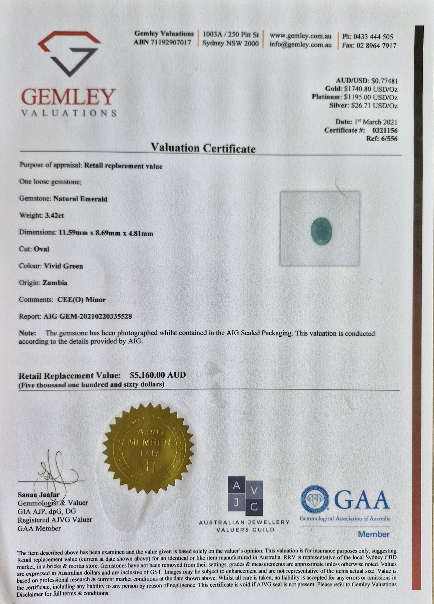 Natural Emerald Loose Gemstone - Image 2