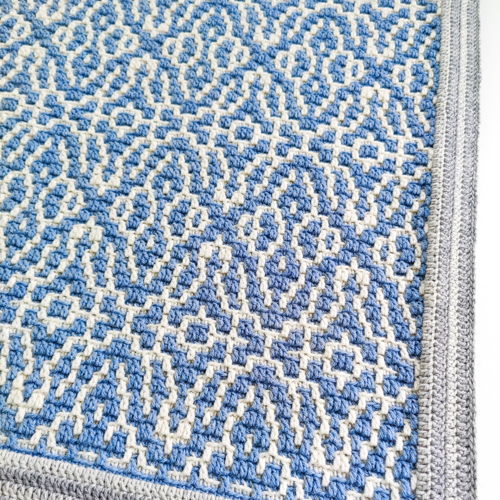 Blue Arabesque Deken