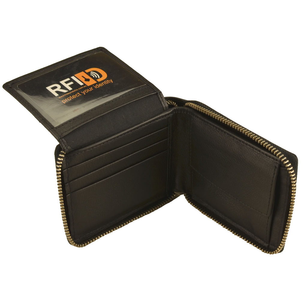 RFID Lined Cow Hide Leather Wallet Style 11011 - Image 9