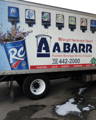 removing graffiti from semi truck